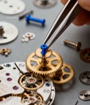 手工修理手表机械齿轮7126#竖屏 	 