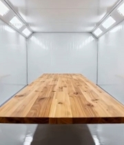  室内木质长桌展示场景4686#竖屏 	 