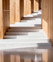  室内木质结构楼梯光影素材(1)3419#竖屏 	 