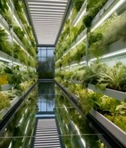  室内垂直蔬菜种植场景7191#竖屏 	 