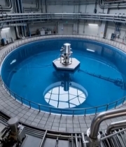  室内大型圆形水池设备场景4689#竖屏 	 