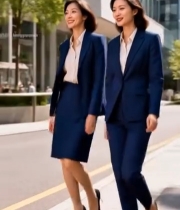  商务女性城市街道行走5844#竖屏 	 