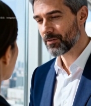  商务人士办公室交流场景(3)5541#竖屏 	 