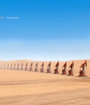  沙漠中的石油抽油机2319#竖屏 	 