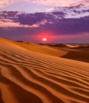  沙漠日落自然风光(1)1014#竖屏 	 