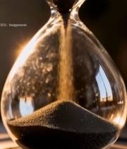  沙漏计时特写素材4983#竖屏 	 