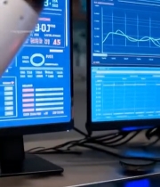  机械手臂操作键盘科技场景6098#竖屏 	 