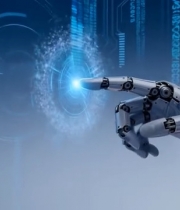  机械手臂触摸发光特效5133#竖屏 	 