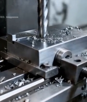  机床金属部件钻孔加工3105#竖屏 	 