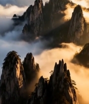  黄山云海自然风光(2)5159#竖屏 	 