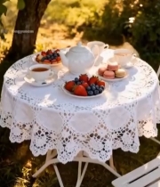  户外树下的下午茶场景(1)6255#竖屏 	 