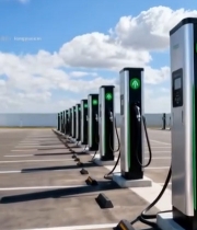  户外停车场新能源汽车充电桩883#竖屏 	 