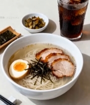  日式拉面套餐美食素材749#竖屏 	 