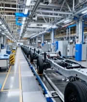  汽车工厂生产线素材2977#竖屏 	 