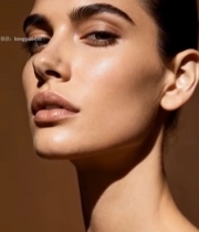  女性脸部特写素材73#竖屏 	 