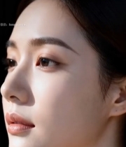  女性脸部特写美容素材5651#竖屏 	 
