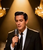  男士舞台手持麦克风演唱4275#竖屏 	 