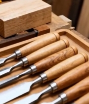  木工工具整齐摆放特写4142#竖屏 	 