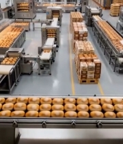  面包工厂自动化生产线3362#竖屏 	 