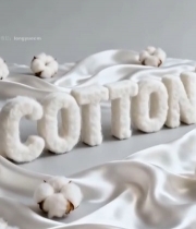  棉花字母与绸缎背景素材6340#竖屏 	 