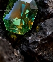  绿色宝石特写(1)6903#竖屏 	 