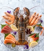  龙虾海鲜刺身拼盘4616#竖屏 	 