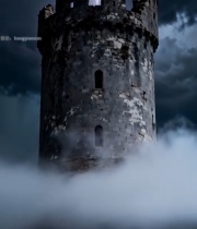  雷电下的古老城堡2247#竖屏 	 