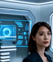  老人佩戴智能眼镜体验科技5615#竖屏 	 