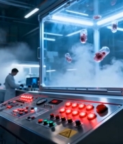  科研人员实验室操作实验设备4641#竖屏 	 