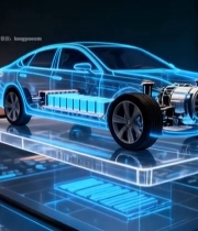  科技感透明汽车展示1839#竖屏 	 