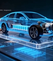  科技感透明汽车展示1839#竖屏 	 