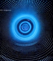  科技感二进制数字光环背景5060#竖屏 	 