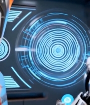  科技感机械手掌展示6557#竖屏 	 