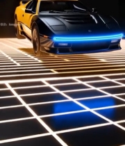  科幻风格悬浮跑车素材7794#竖屏 	 