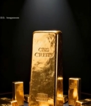  聚光灯下的金条特写7217#竖屏 	 