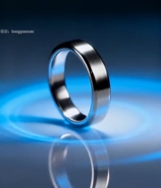  金属戒指特写素材7335#竖屏 	 