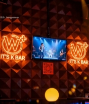  酒吧内墙面电视及装饰场景306#竖屏 	 