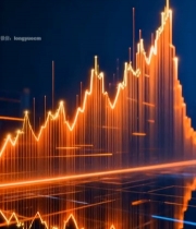  金融经济光线图表素材6809#竖屏 	 