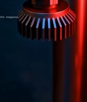  金属齿轮工业机械特写6633#竖屏 	 