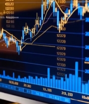  金块与金融图表素材3718#竖屏 	 