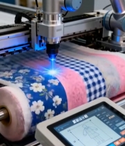  机械臂自动化印染布料6388#竖屏 	 