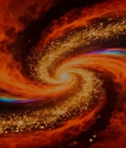  红色粒子光效旋涡背景素材6822#竖屏 	 