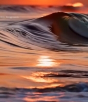  海上日落自然风光素材(5)7675#竖屏 	 