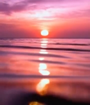  海上日落自然风光(2)1318#竖屏 	 