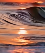  海上日落自然风光素材(5)7675#竖屏 	 