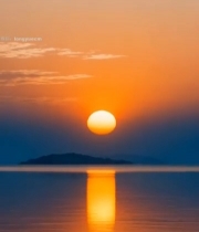  海上日落自然风光素材(3)5307#竖屏 	 