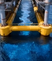  海上平台设施与海水景观5218#竖屏 	 