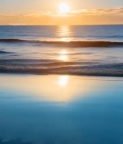  海上日出自然风光4355#竖屏 	 