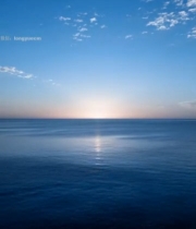  海面日出天空景象7737#竖屏 	 