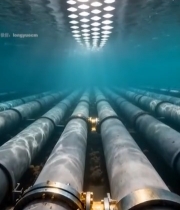  海底管道特写素材6304#竖屏 	 